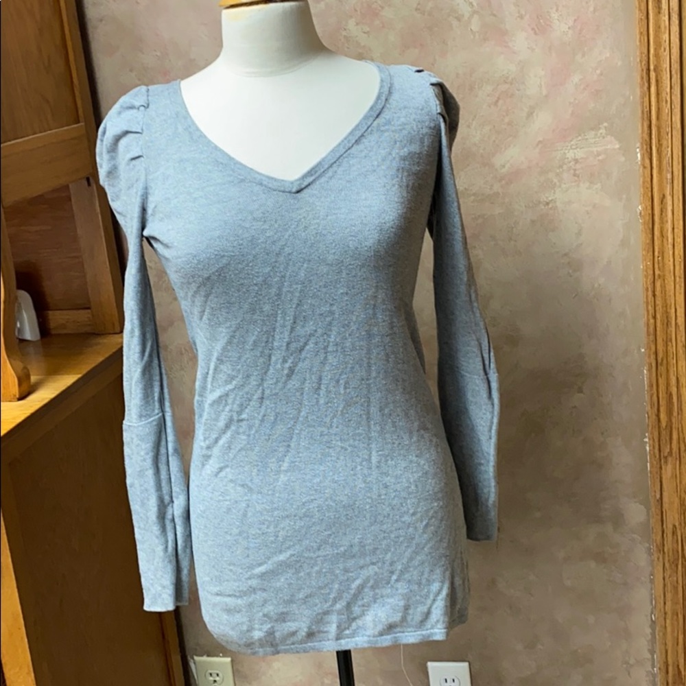 Violet Ray Fitted Grey Sweater